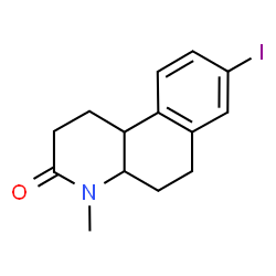 ChemSpider 2D Image | 8-Iodo-4-methyl-1,4,4a,5,6,10b-hexahydrobenzo[f]quinolin-3(2H)-one | C14H16INO