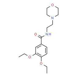 ChemSpider 2D Image | 3,4-Diethoxy-N-[2-(4-morpholinyl)ethyl]benzamide | C17H26N2O4