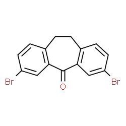 ChemSpider 2D Image | 3,7-Dibromo-10,11-dihydro-5H-dibenzo[a,d][7]annulen-5-one | C15H10Br2O