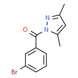 ChemSpider 2D Image | (3-Bromophenyl)(3,5-dimethyl-1H-pyrazol-1-yl)methanone | C12H11BrN2O