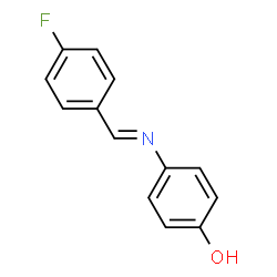 ChemSpider 2D Image | 4-[(E)-(4-Fluorobenzylidene)amino]phenol | C13H10FNO