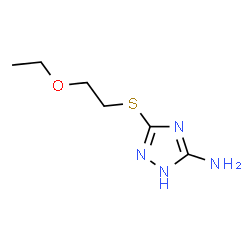 ChemSpider 2D Image | 3-[(2-Ethoxyethyl)sulfanyl]-1H-1,2,4-triazol-5-amine | C6H12N4OS