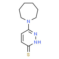 ChemSpider 2D Image | 6-(1-Azepanyl)-3(2H)-pyridazinethione | C10H15N3S