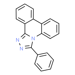 ChemSpider 2D Image | 3-Phenyl[1,2,4]triazolo[4,3-f]phenanthridine | C20H13N3
