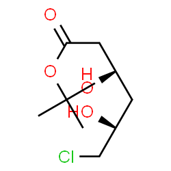 ChemSpider 2D Image | tert-butyl (3R,5S)-6-chloro-3,5-dihydroxyhexanoate | C10H19ClO4