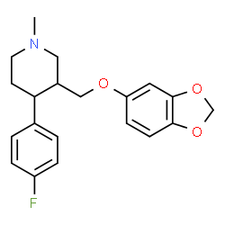 ChemSpider 2D Image | n-methylparoxetine | C20H22FNO3