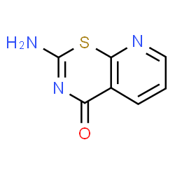 ChemSpider 2D Image | 2-Amino-4H-pyrido[3,2-e][1,3]thiazin-4-one | C7H5N3OS