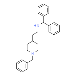 ChemSpider 2D Image | 2-(1-Benzyl-4-piperidinyl)-N-(diphenylmethyl)ethanamine | C27H32N2