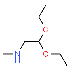 ChemSpider 2D Image | 2,2-diethoxy-n-methylethanamine | C7H17NO2