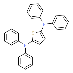 ChemSpider 2D Image | N,N,N',N'-Tetraphenyl-2,5-thiophenediamine | C28H22N2S