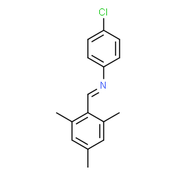 ChemSpider 2D Image | (E)-N-(4-Chlorophenyl)-1-mesitylmethanimine | C16H16ClN