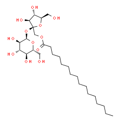 ChemSpider 2D Image | 1-palmitatesucrose | C28H52O12