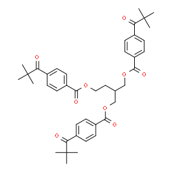 ChemSpider 2D Image | 4-{[4-(2,2-Dimethylpropanoyl)benzoyl]oxy}-2-({[4-(2,2-dimethylpropanoyl)benzoyl]oxy}methyl)butyl 4-(2,2-dimethylpropanoyl)benzoate | C41H48O9