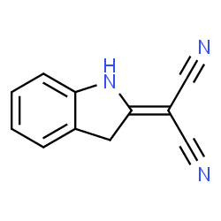 ChemSpider 2D Image | 1,3-Dihydro-2H-indol-2-ylidenemalononitrile | C11H7N3