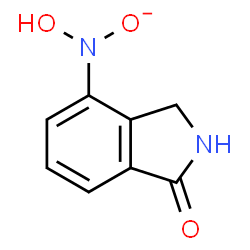 ChemSpider 2D Image | 4-(hydroxy-oxido-amino)isoindolin-1-one | C8H7N2O3