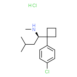 ChemSpider 2D Image | (R)-desmethylsibutramine hydrochloride | C16H25Cl2N