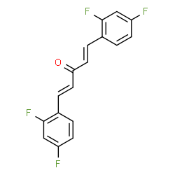 ChemSpider 2D Image | (1E,4E)-1,5-Bis(2,4-difluorophenyl)-1,4-pentadien-3-one | C17H10F4O
