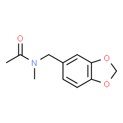 ChemSpider 2D Image | N-(1,3-Benzodioxol-5-ylmethyl)-N-methylacetamide | C11H13NO3