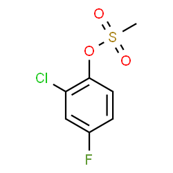 ChemSpider 2D Image | 2-Chloro-4-fluorophenyl methanesulfonate | C7H6ClFO3S