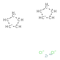 ChemSpider 2D Image | 1,2,3,4,5-Cyclopentanepentayl, chloride, zirconium(4+) salt (2:1) | C10H10Cl2Zr