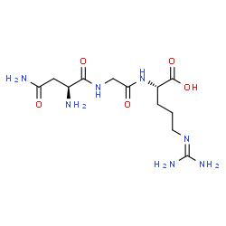 ChemSpider 2D Image | L-Asparaginylglycyl-N~5~-(diaminomethylene)-L-ornithine | C12H23N7O5
