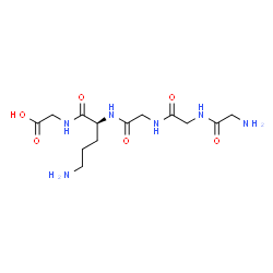 ChemSpider 2D Image | Glycylglycylglycyl-L-ornithylglycine | C13H24N6O6