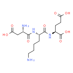 ChemSpider 2D Image | L-alpha-Aspartyl-L-lysyl-L-glutamic acid | C15H26N4O8