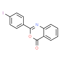 ChemSpider 2D Image | 2-(4-Iodophenyl)-4H-3,1-benzoxazin-4-one | C14H8INO2