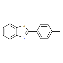 ChemSpider 2D Image | 2-p-tolyl-benzothiazole | C14H11NS