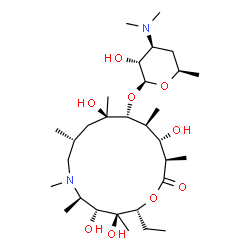 ChemSpider 2D Image | Desosaminylazithromycin | C30H58N2O9
