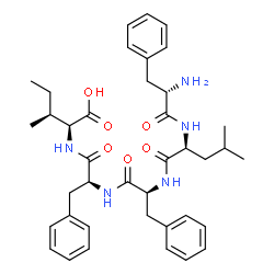 ChemSpider 2D Image | L-Phenylalanyl-L-leucyl-L-phenylalanyl-L-phenylalanyl-L-isoleucine | C39H51N5O6