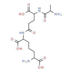 ChemSpider 2D Image | Alanyl-N-(5-amino-1,5-dicarboxypentyl)glutamine | C15H26N4O8