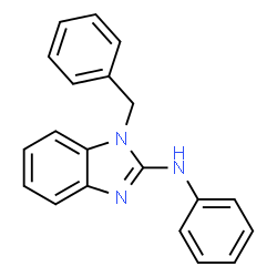 ChemSpider 2D Image | 1-Benzyl-N-phenyl-1H-benzimidazol-2-amine | C20H17N3