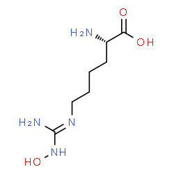 ChemSpider 2D Image | (E)-N~6~-[Amino(hydroxyamino)methylene]-L-lysine | C7H16N4O3