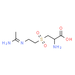 ChemSpider 2D Image | 3-({2-[(E)-(1-Aminoethylidene)amino]ethyl}sulfonyl)alanine | C7H15N3O4S