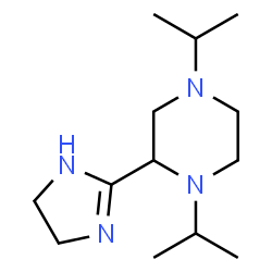 ChemSpider 2D Image | 2-(4,5-Dihydro-1H-imidazol-2-yl)-1,4-diisopropylpiperazine | C13H26N4
