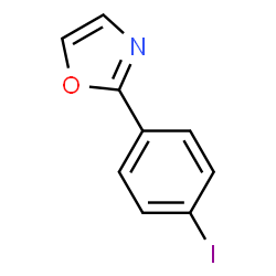 ChemSpider 2D Image | 2-(4-Iodo-phenyl)-oxazole | C9H6INO