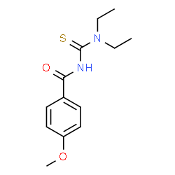 ChemSpider 2D Image | N-(Diethylcarbamothioyl)-4-methoxybenzamide | C13H18N2O2S
