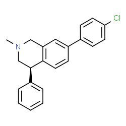 ChemSpider 2D Image | (4R)-7-(4-Chlorophenyl)-2-methyl-4-phenyl-1,2,3,4-tetrahydroisoquinoline | C22H20ClN