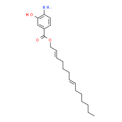 ChemSpider 2D Image | (2E,7E)-2,7-Tetradecadien-1-yl 4-amino-3-hydroxybenzoate | C21H31NO3