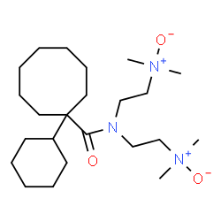 ChemSpider 2D Image | 1-Cyclohexyl-N,N-bis[2-(dimethylnitroryl)ethyl]cyclooctanecarboxamide | C23H45N3O3