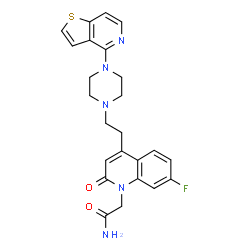 ChemSpider 2D Image | Trelanserin | C24H24FN5O2S