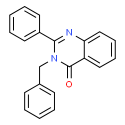ChemSpider 2D Image | 3-Benzyl-2-phenyl-3H-quinazolin-4-one | C21H16N2O
