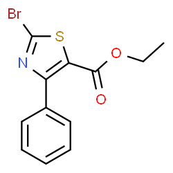 ChemSpider 2D Image | ethyl 2-bromo-4-phenylthiazole-5-carboxylate | C12H10BrNO2S