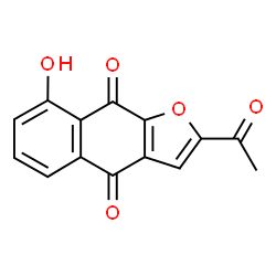 ChemSpider 2D Image | 2-Acetyl-8-hydroxynaphtho[2,3-b]furan-4,9-dione | C14H8O5