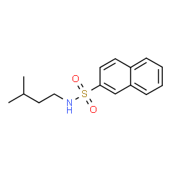 ChemSpider 2D Image | N-(3-Methylbutyl)-2-naphthalenesulfonamide | C15H19NO2S