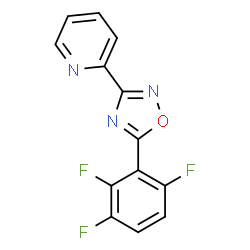 ChemSpider 2D Image | 2-[5-(2,3,6-Trifluorophenyl)-1,2,4-oxadiazol-3-yl]pyridine | C13H6F3N3O