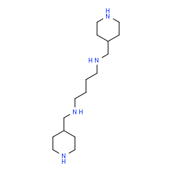 ChemSpider 2D Image | N,N'-Bis(4-piperidinylmethyl)-1,4-butanediamine | C16H34N4