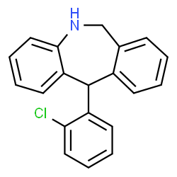 ChemSpider 2D Image | 11-(2-Chlorophenyl)-6,11-dihydro-5H-dibenzo[b,e]azepine | C20H16ClN