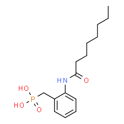 ChemSpider 2D Image | [2-(Octanoylamino)benzyl]phosphonic acid | C15H24NO4P